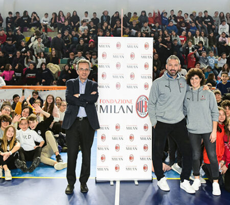 Fondazione Milan in the Community con G. Zambrotta e F. Rizza